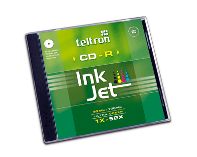 [ELIMINADO] CD TELTRON 80min. 52X Inkjet Caja Plástica