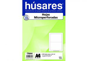 Hojas Micrperforadas al Medio HUSARES A4