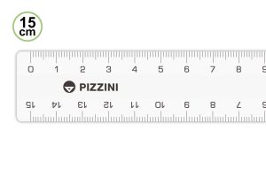 Regla Escolar Acrílica Transparente 15 Cm PIZZINI