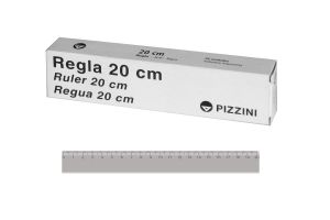 Regla Acrílica Humo 20 Cm. PIZZINI