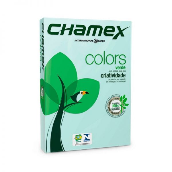 Resma A4 75grs Color Chamex 500 Hojas Azul