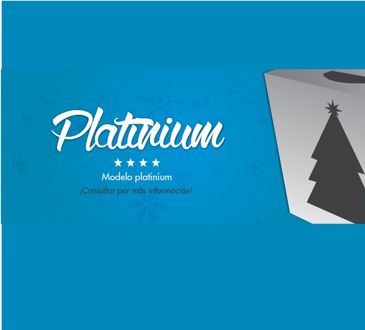 Caja navideña platinium