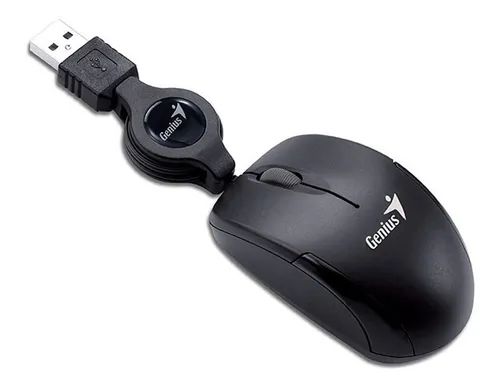 MOUSE OPTICO CON CABLE RECTRACTIL GENIUS