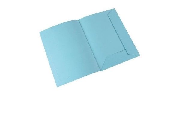 Carpeta Cartulina Of 3 Solapas Ape Celeste