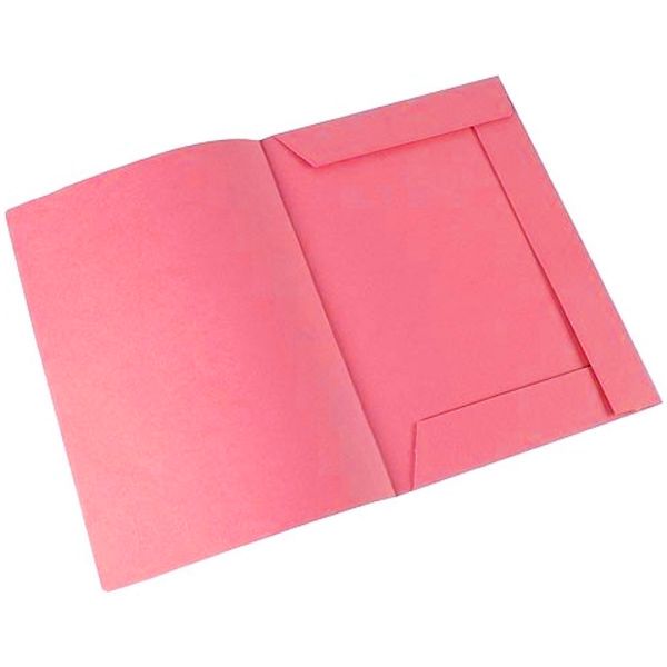 Carpeta Cartulina Of 3 Solapas Rosa Salmon