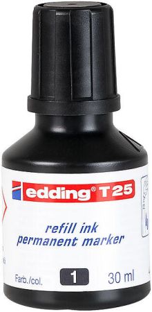 Tinta Edding T-25 P/marcador 3000-3300 Negro 25/30