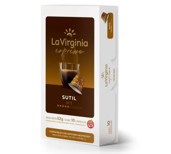 Capsulas De Cafe La Virginia X10 Unidades