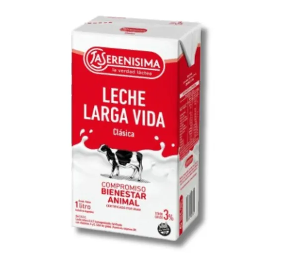 Leche La Serenisima Larga Vida Entera 1lt
