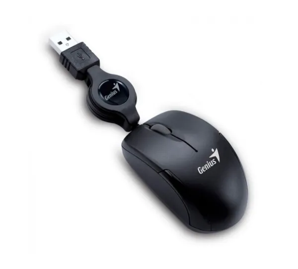 Mouse Optico Con Cable Rectractil Genius