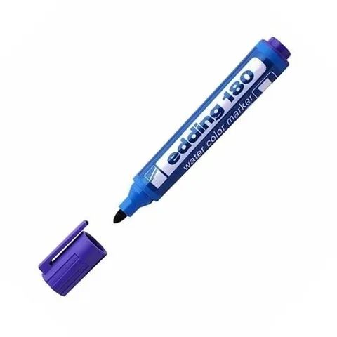 Marcador Al Agua Edding 180 Azul