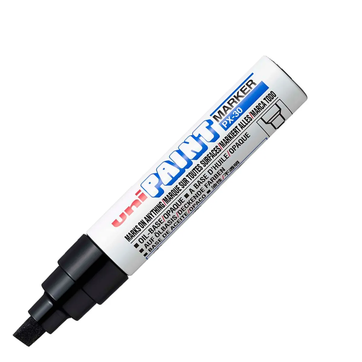 Marcador Esmalte 85mm Uni Paint Px-30 Negro