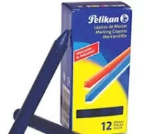 Marcador Pasta Hexagonal Pelikan Azul 12 U