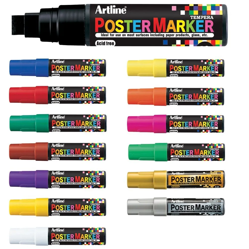 Marcador Tempera Artline 12mm Epp-12