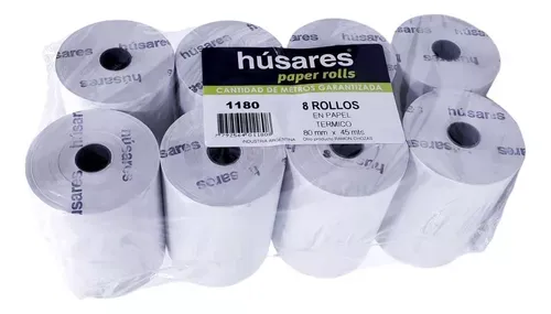 Rollo Termico Husares 80mmx45 Mts 8 U