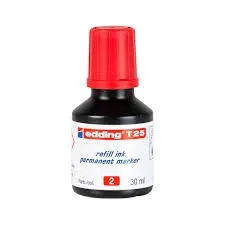 Tinta Edding T-25 Pmarcador 3000-3300 Rojo 2530 Ml