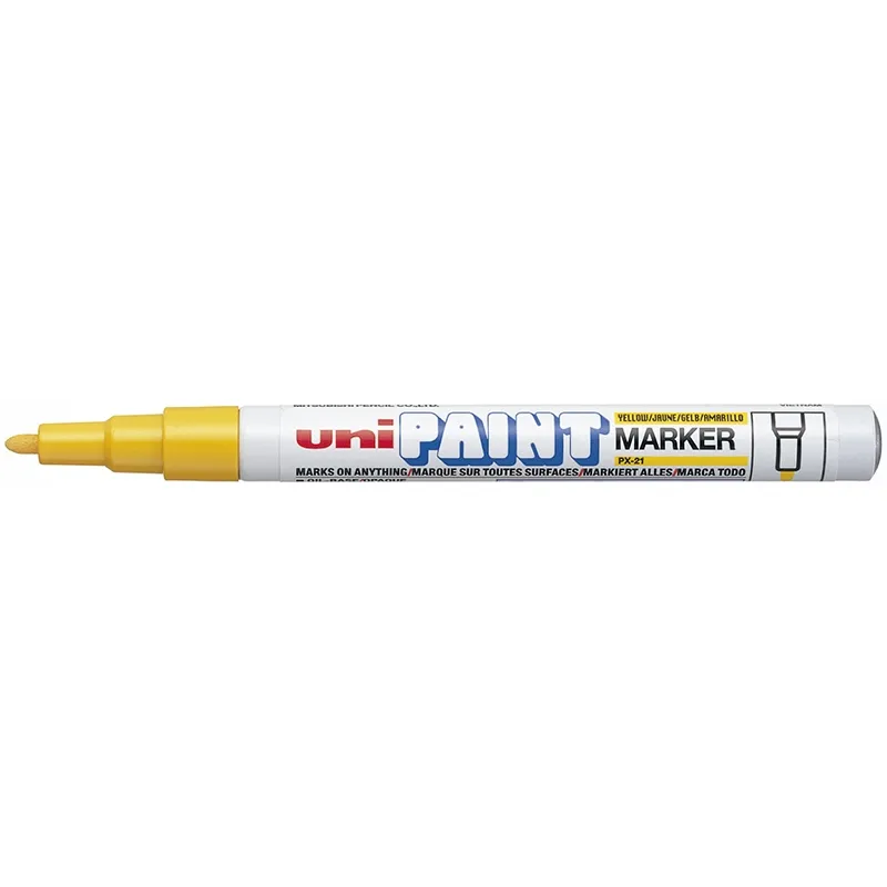 Marcador Esmalte 12mm Uni Paint Px-21 Amarillo