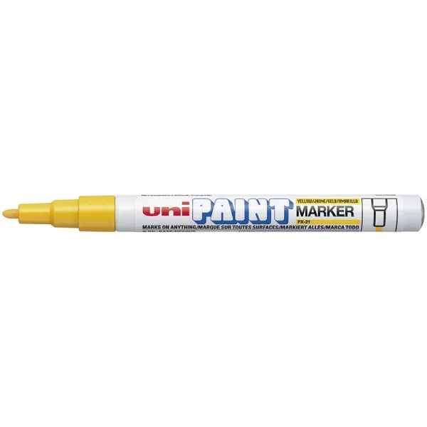 Marcador Esmalte 12mm Uni Paint Px-21 Amarillo