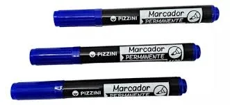 Marcador Permanente Biselado Pizzini 1170 Azul