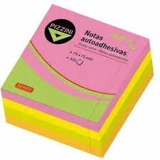Notas Pizzzini | Fluo 75x75 4 Colores (320h)