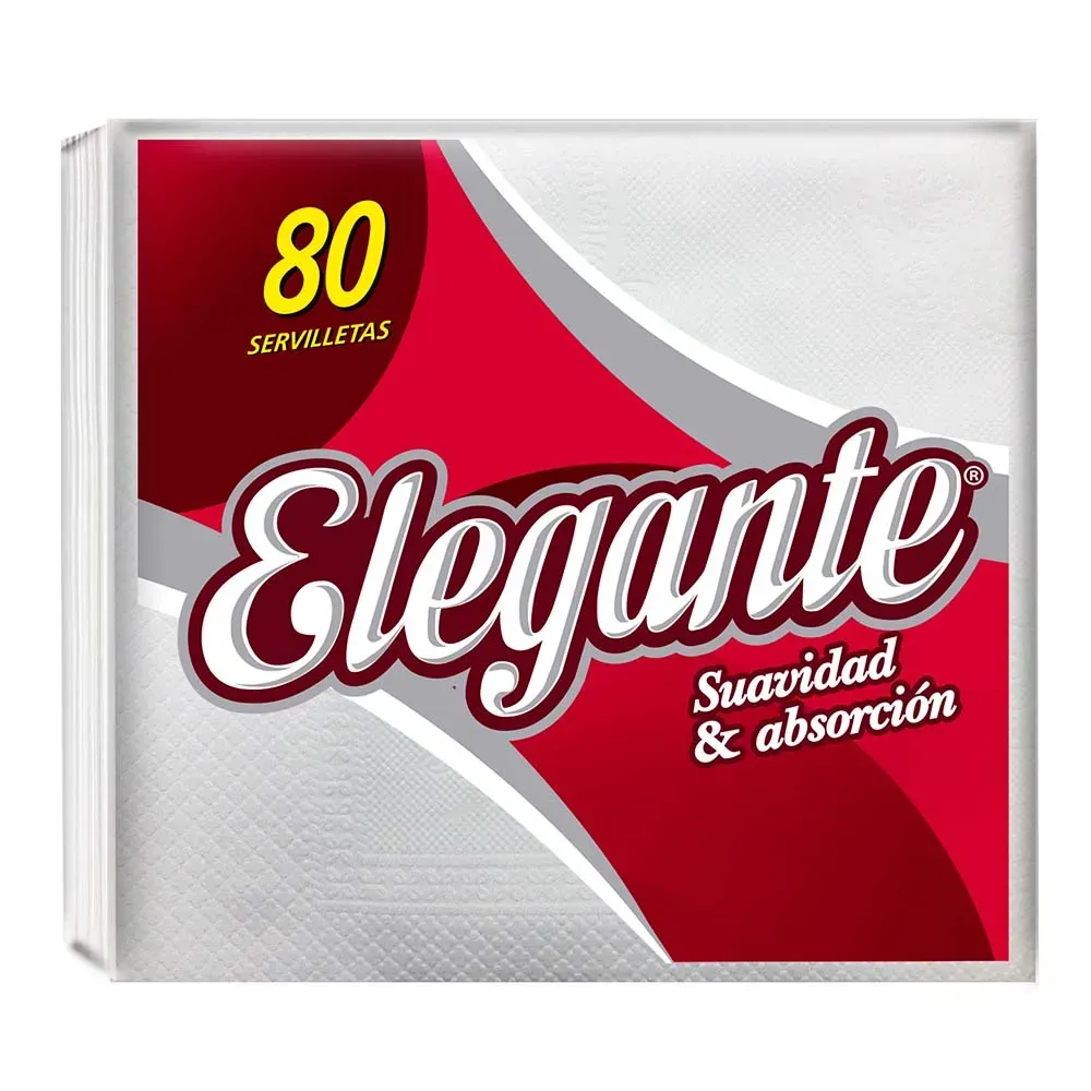 Pañuelos Papel Tissue Elegante Premium Doble Hoja 80u