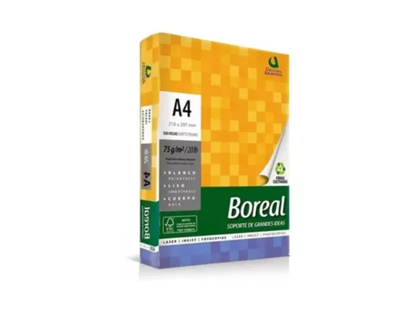 Resma A4 75grs Boreal