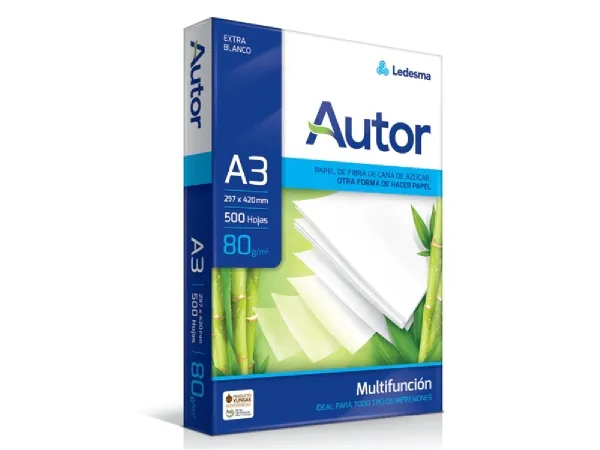 Resma Autor A3 80grs