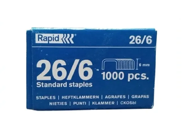 Broches Abrochadora 26/6x1000u Rapid