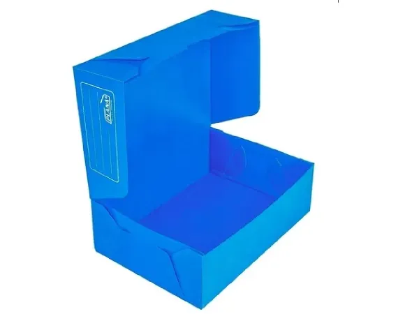 Caja De Archivo Azul Oficio Tapa Volcada