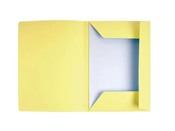 Carpeta Cartulina Of 3 Solapas Ape Amarillo