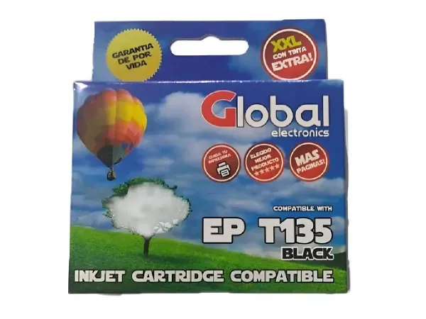 Cartucho De Tinta Compatible Epson T135 Negro