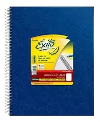 Cuaderno Escolar N°7 Con Espiral Tapa Dura 100 Hojas Rayado