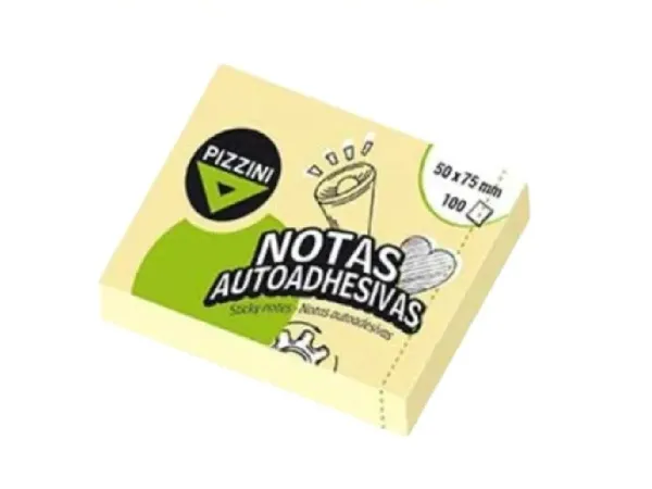 Notas Pizzini | Amarillas 50x75 (100h)