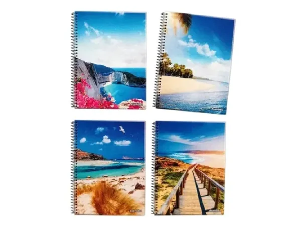 Cuaderno Espiral A4 80 Hojas Cuadriculado