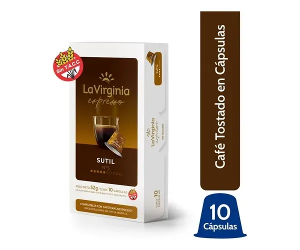 Capsulas De Cafe La Virginia X10 Unidades