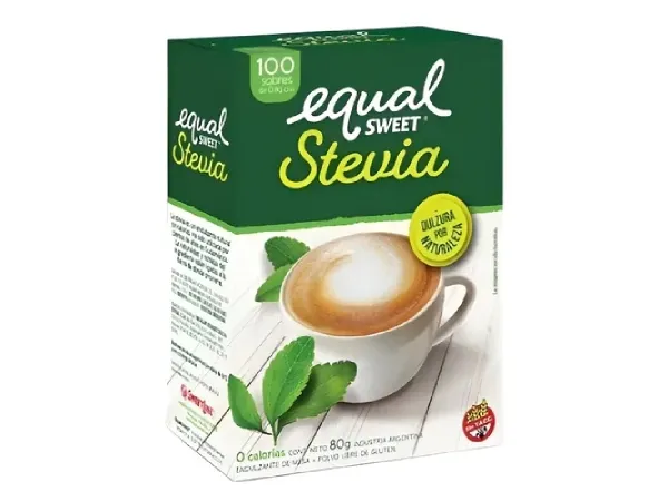 Edulcorante Equalsweet Stevia 100 Sobres