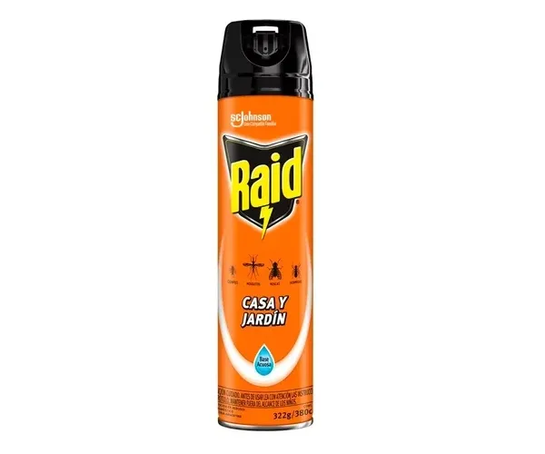 Insecticida Raid Casa Y Jardin 360 Grs