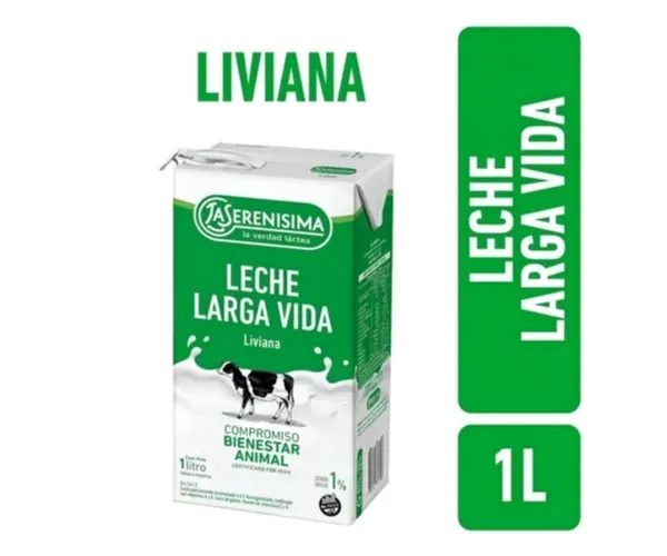 Leche La Serenisima Parcialmente Descremada 1 Lt