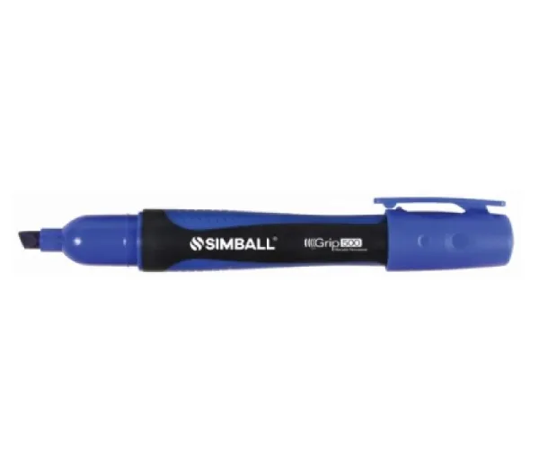 Marcador Permanente Bisel 500 Azul Micro/simball