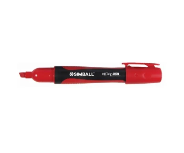 Marcador Permanente Bisel 500 Rojo Micro/simball