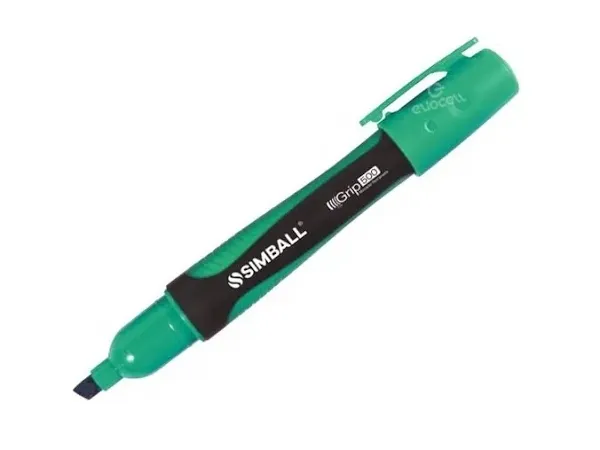 Marcador Permanente Bisel 500 Verde Micro/simball