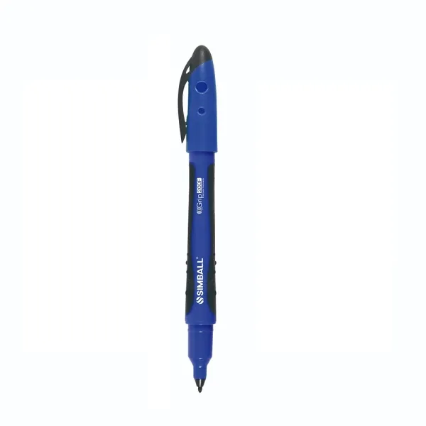Marcador Permanente Simball Grip 200 Punta Ultra Fina Azul