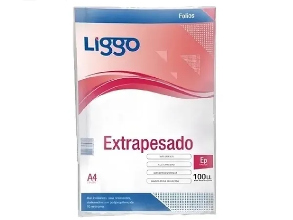 Folio A4 70 Micrones 100u Liggo