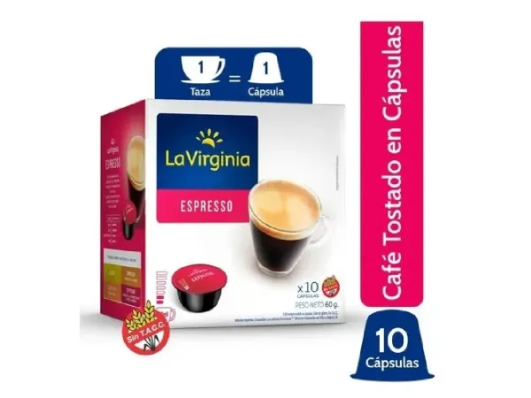 La Virginia Cápsulas Aptas Dolce Gusto X 10 Capsulas