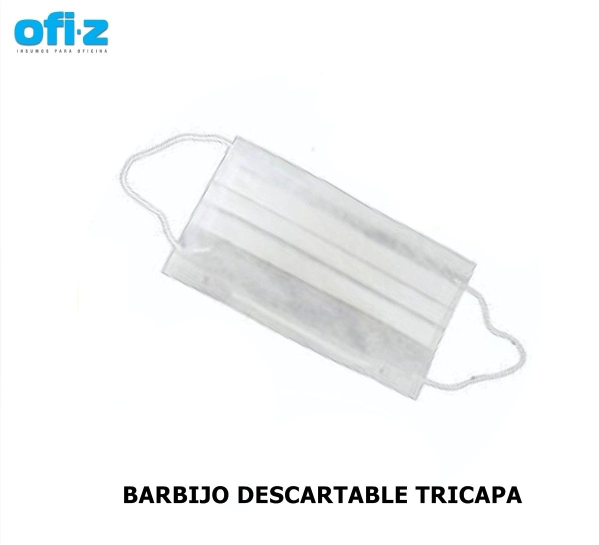 Barbijo de friselina quirurjica tricapa