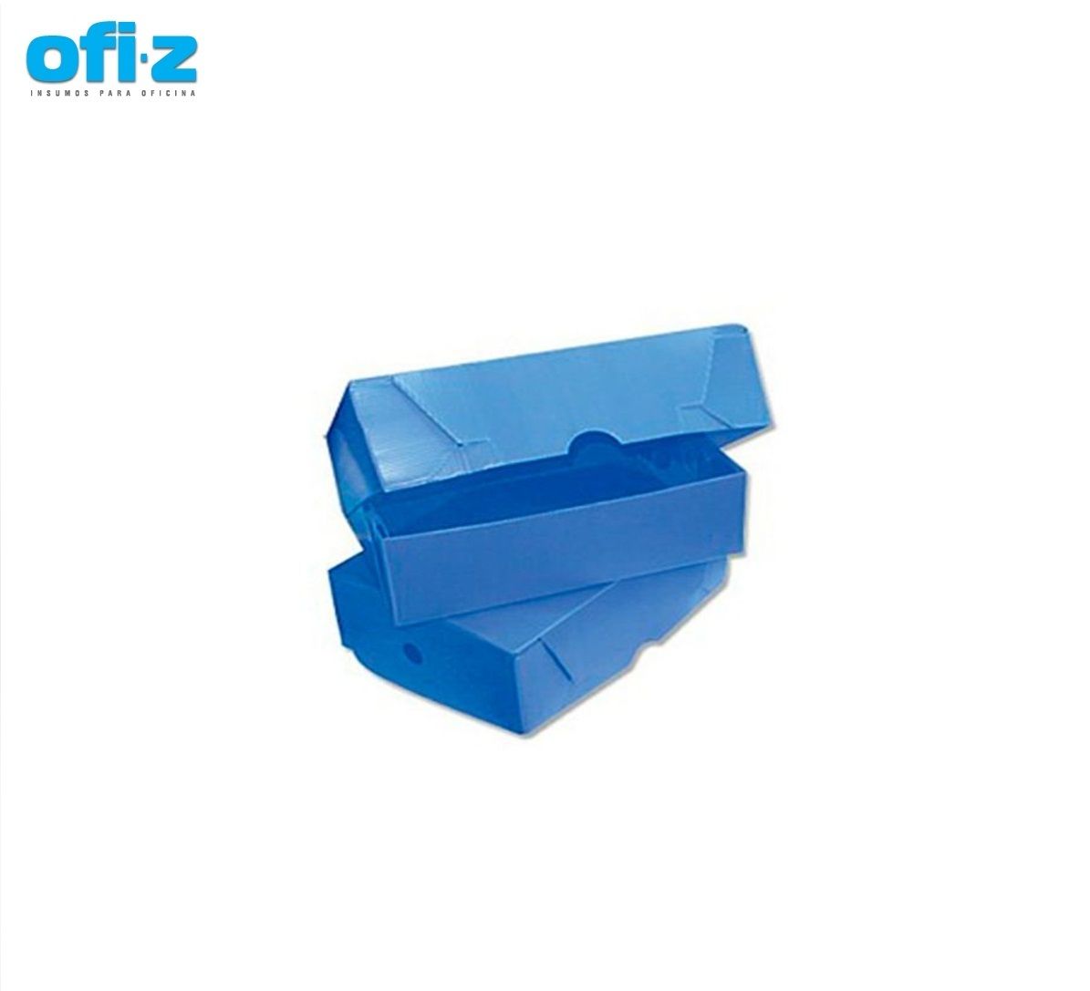 Caja archivo azul. T/Volcada OF 12 (36x25x12)CM