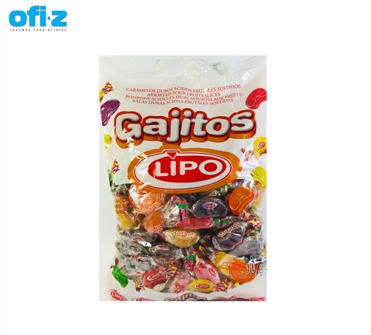 [ELIMINADO] Caramelo Lipo gajitos ácido 907G