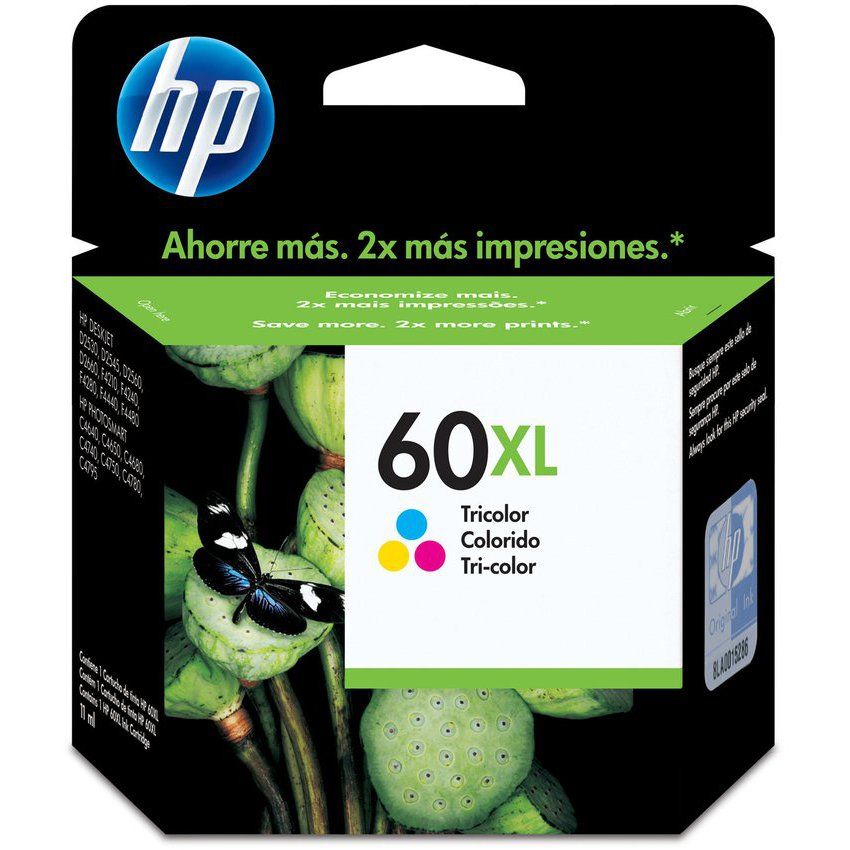 Cartucho original HP 60XL CL