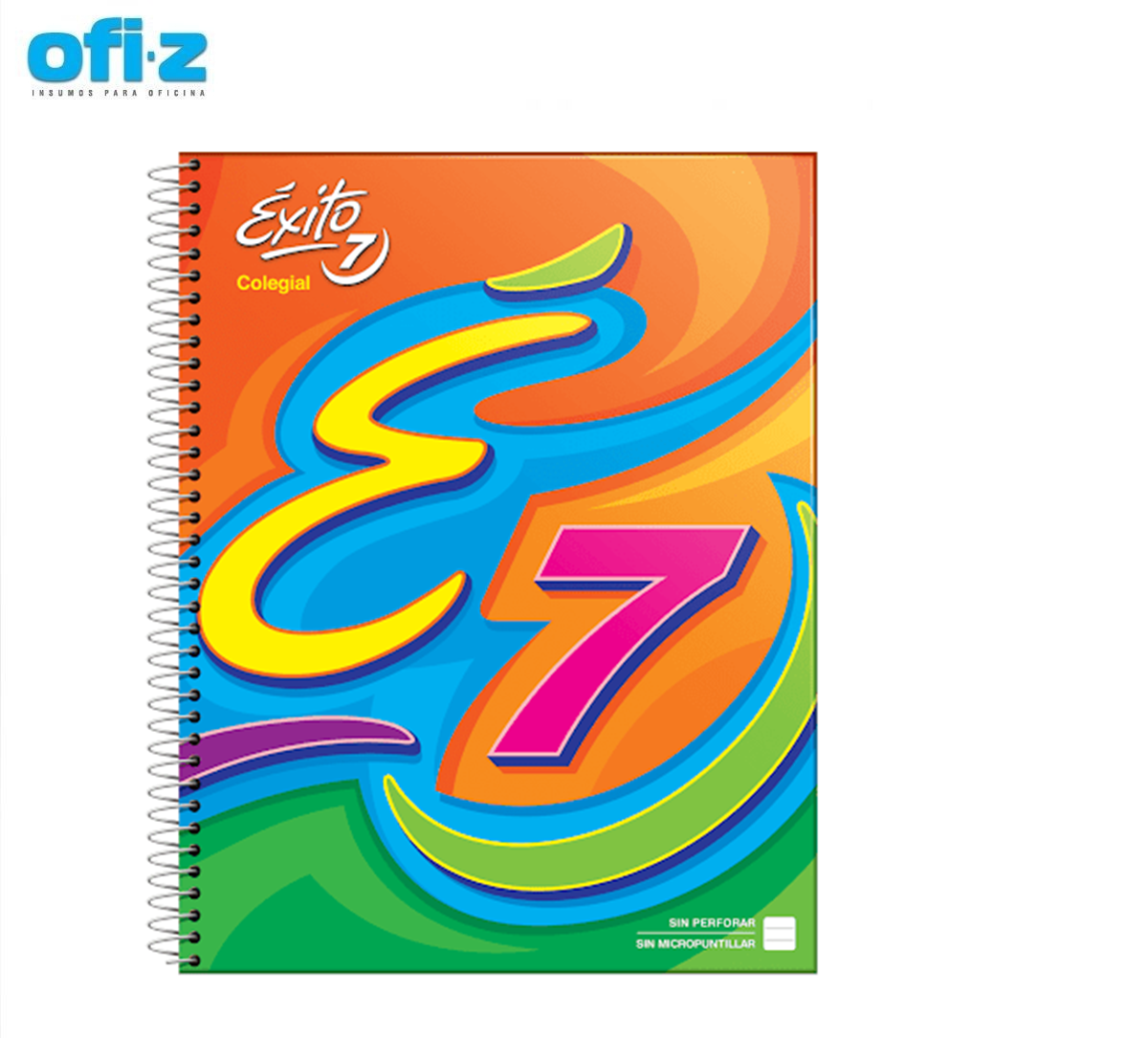 Cuaderno escolar E7 (21X27)CM C/Espiral 60HJS