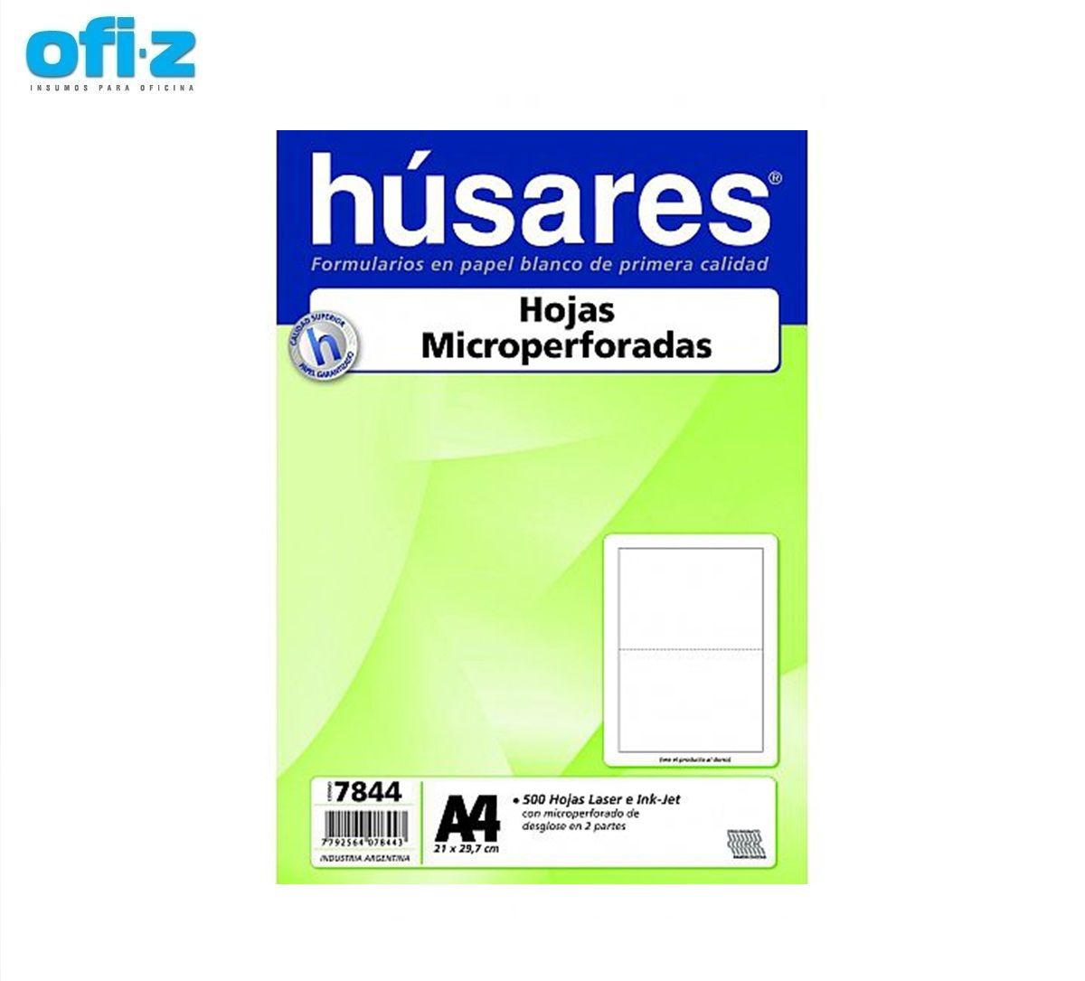 Hojas Microperforadas al Medio HUSARES A4