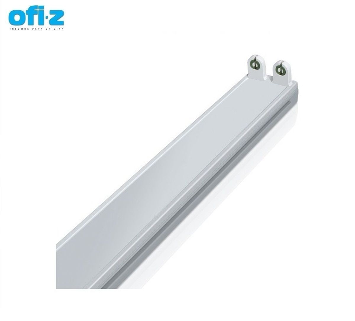 LISTON PARA 2 TUBOS DE LED 120CM.